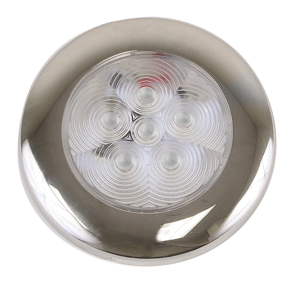 Scandvik B3 Downlight Surface Mount Blue SS Trim IP67 1224V 41321P