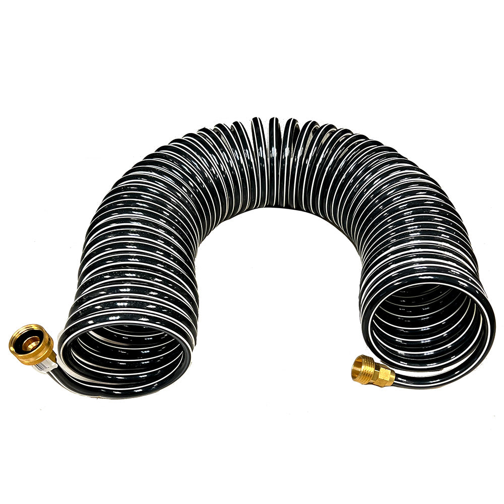 Trident Marine Coiled Wash Down Hose wBrass Fittings 50 16750
