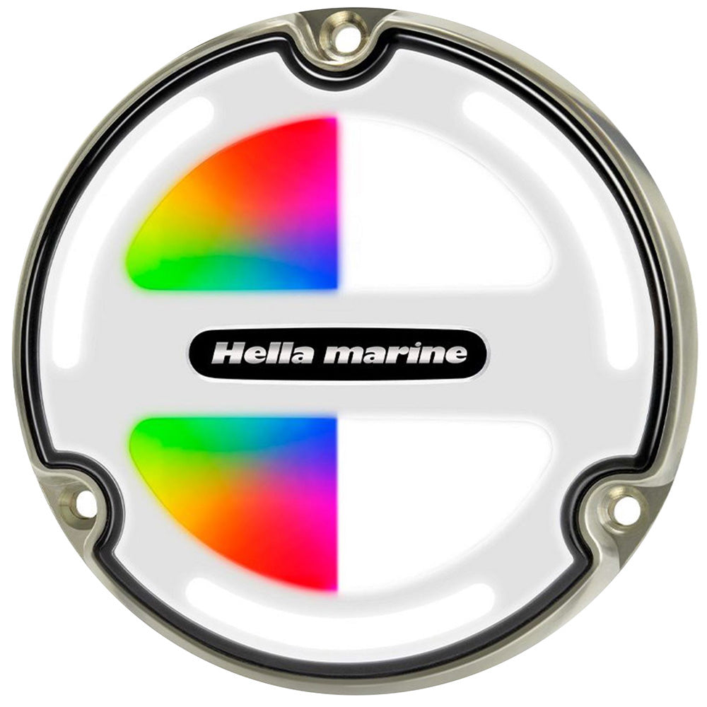 Hella Marine Apelo A3 RGBW Underwater Light Bronze White Lens 016831001