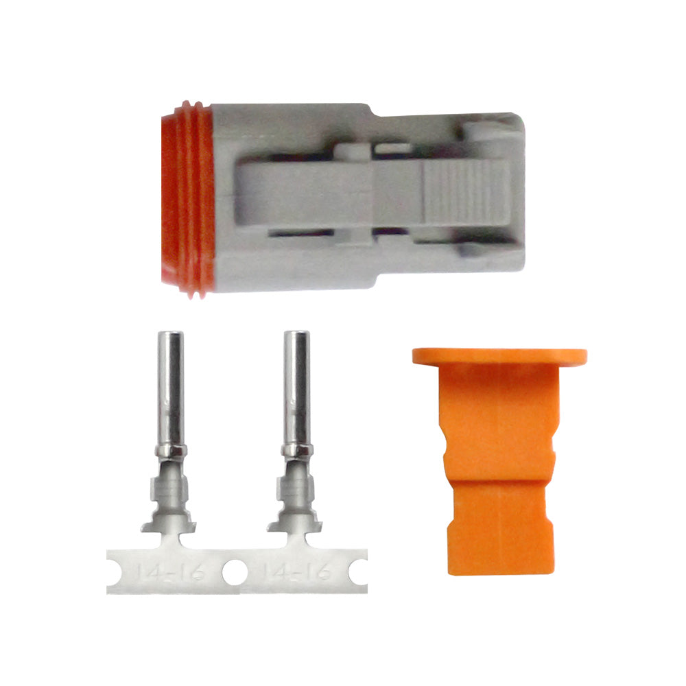 Pacer DT Deutsch Plug Repair Kit 1418 AWG 2 Position TDT06F2RS