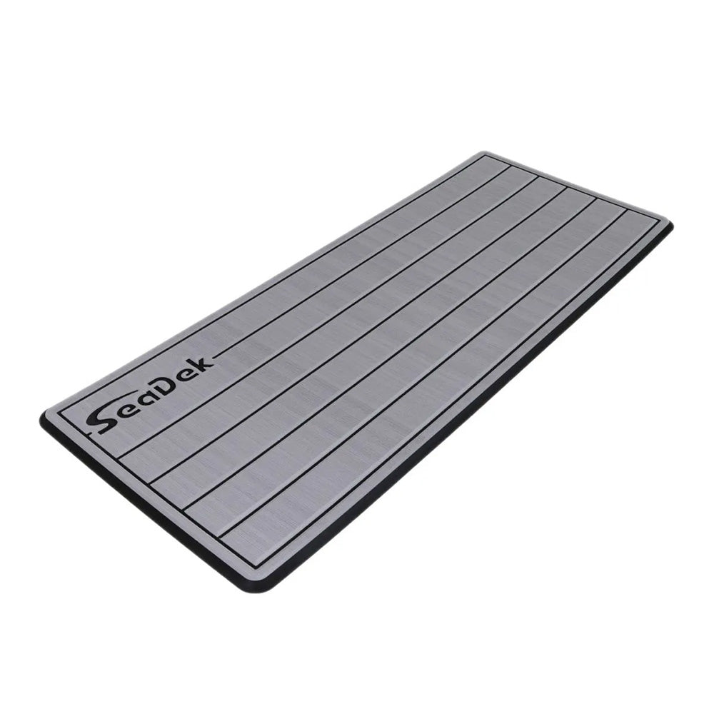 SeaDek 16 x 39 20mm Dual Density Large Teak Helm Pad wSeaDek Logo Brushed Texture Storm GrayBlack 4064mm x 9906mm x