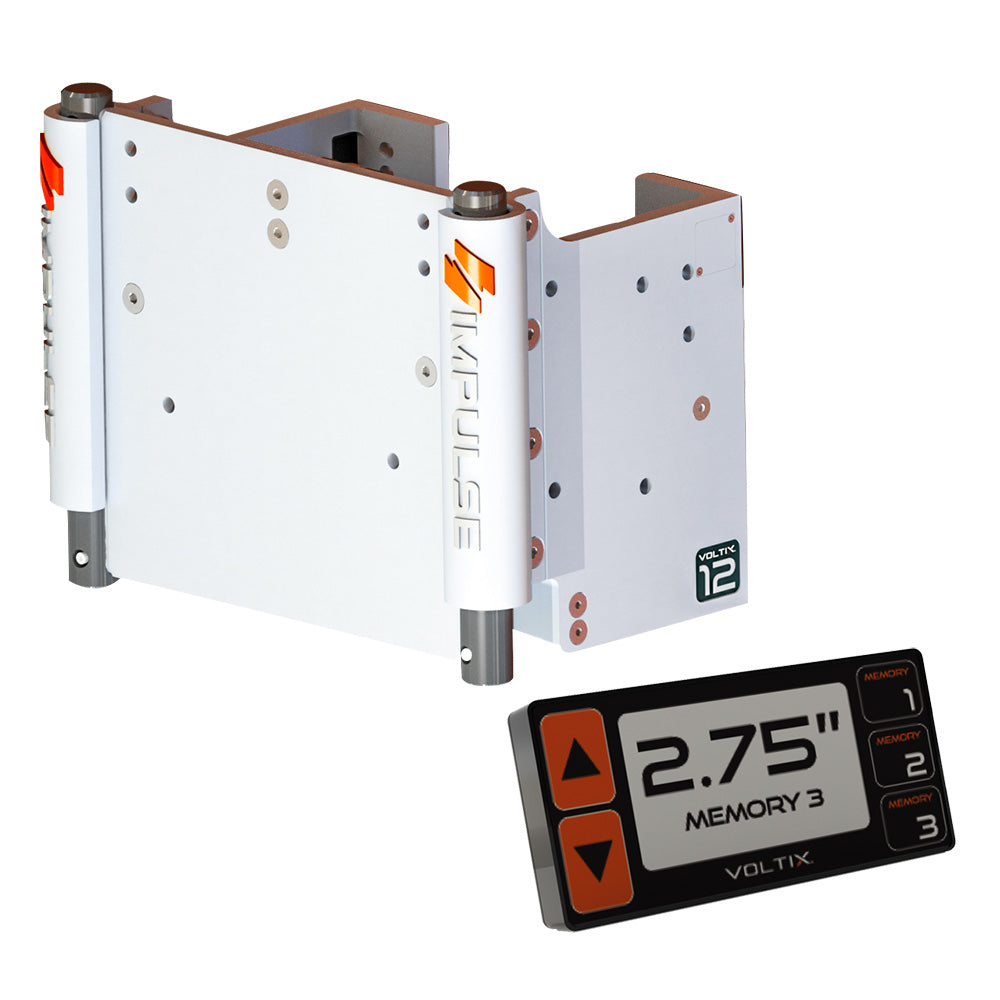 IMPULSE XL 12 Set Back Electric Jack Plate wSmart Control White Cerakote 75081W