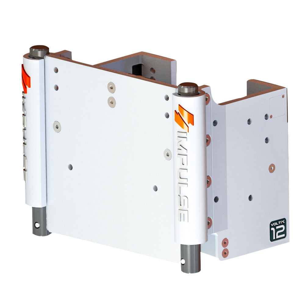 IMPULSE 12 Set Back Electric Jack Plate wStandard Control White Cerakote 75082W