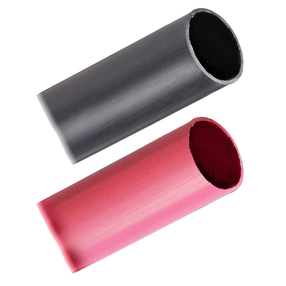 Pacer Battery Cable Heavy Wall Heat Shrink Tubing 1 x 3 BlackRed 2Pieces Combo Pack BHW13BKRD