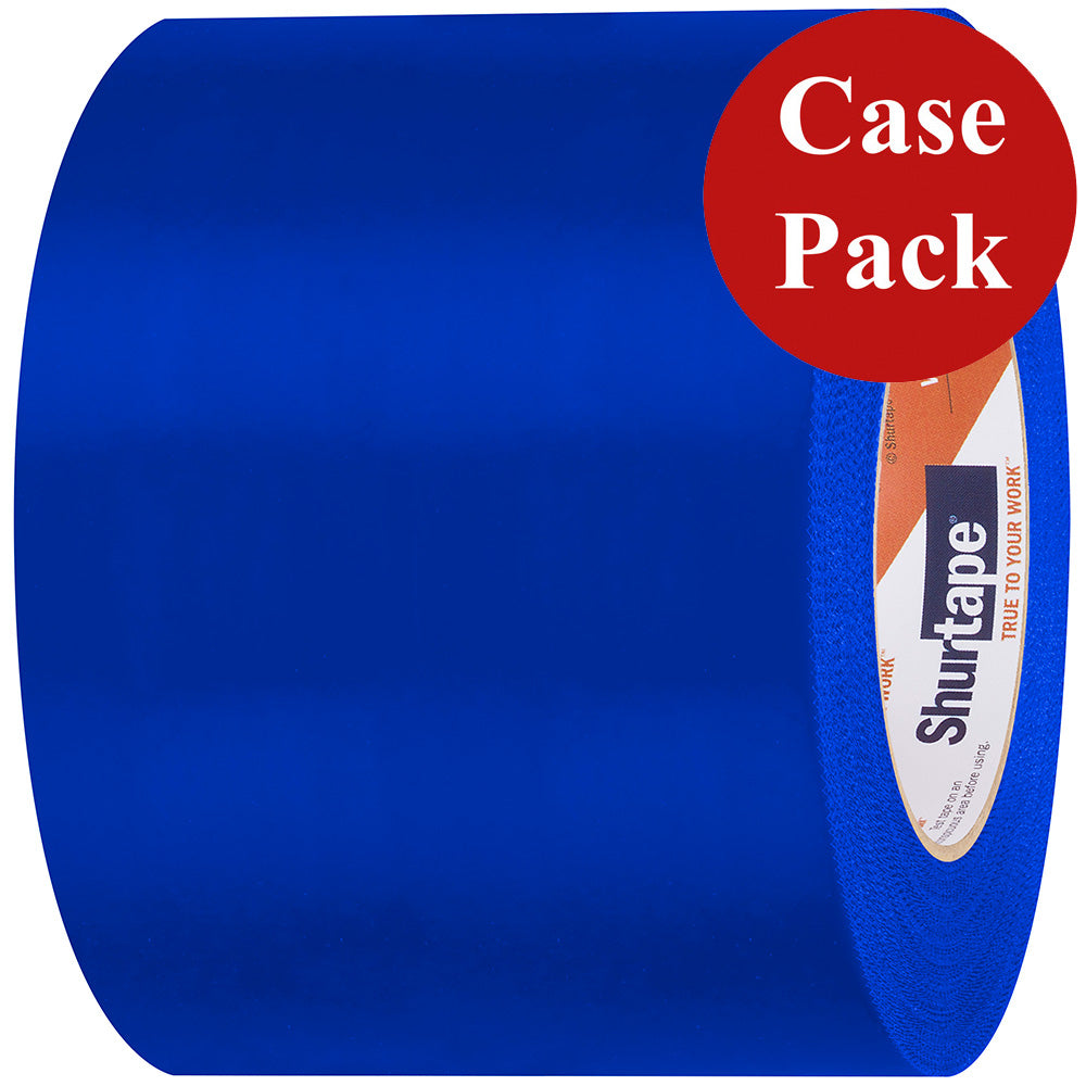 Shurtape UVResistant Marine Heat Shrink Tape 96MM x 55M Roll Serrated Edge Blue Case of 12 Rolls 105743C