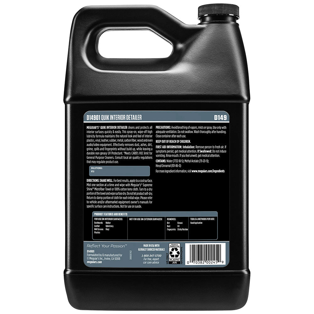 Meguiars Quik Interior Detailer 1 Gallon D14901