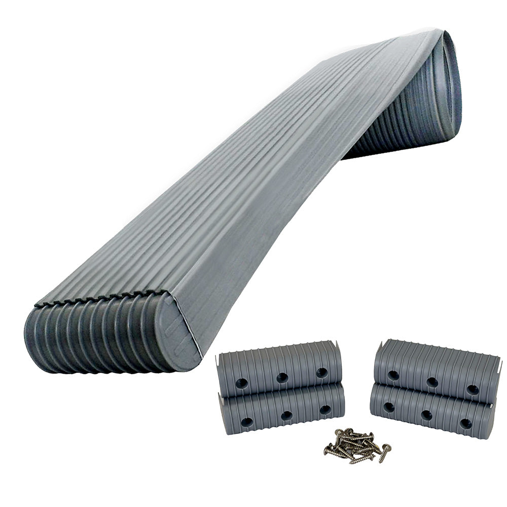 Caliber BunkWrap Kit Grey 16 x 2 x 6 Roll 4 Caps HRDW Roll 4 Endcaps Stainless Steel Hardware 23052