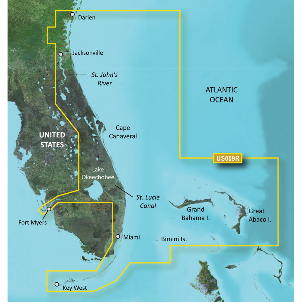 Garmin BlueChart g3 Vision HD VUS009R Jacksonville Key West microSDSD 010C071000