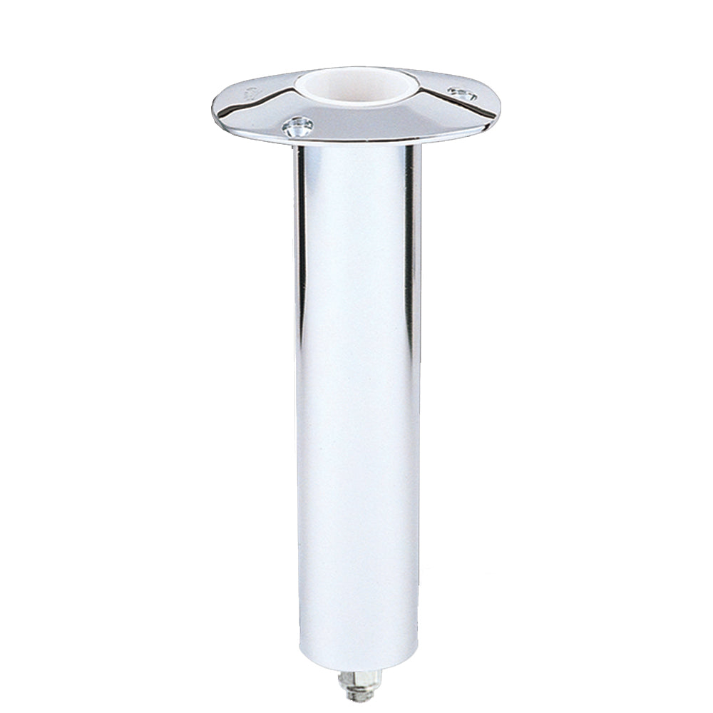 Lees 0 Degree Stainless Steel Swivel Base Flush Mount Rod Holder Extra Long Tube 225 OD X 145 Tube RH577XL