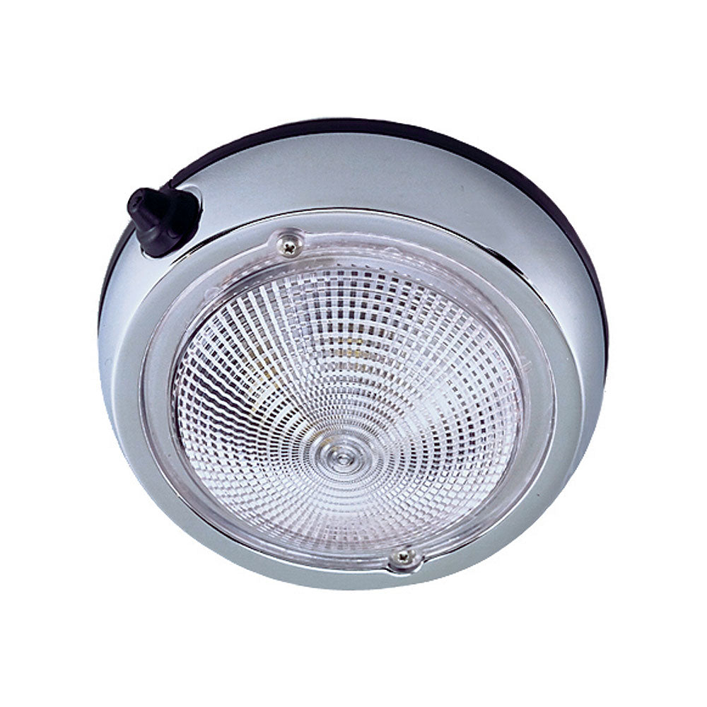 Perko Surface Mount Dome Light 6 OD5 Lens Chrome Plated 0300DP2CHR