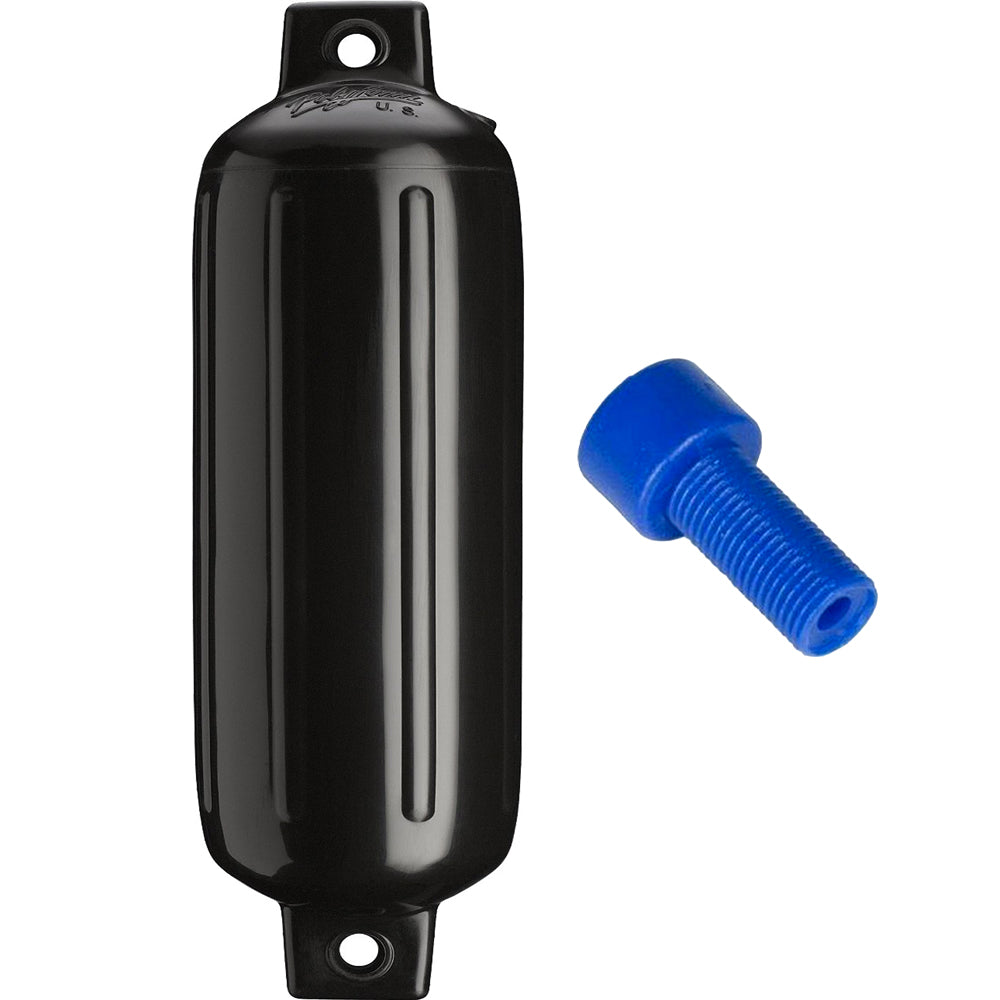 Polyform G4 Twin Eye Fender 65 x 22 Black wAdapter G4 BLACK WAIR ADAPTER