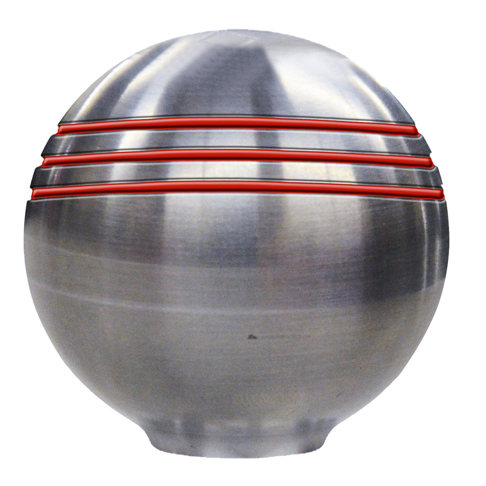 Schmitt Marine Throttle Knob 178 Red Grooves 50044