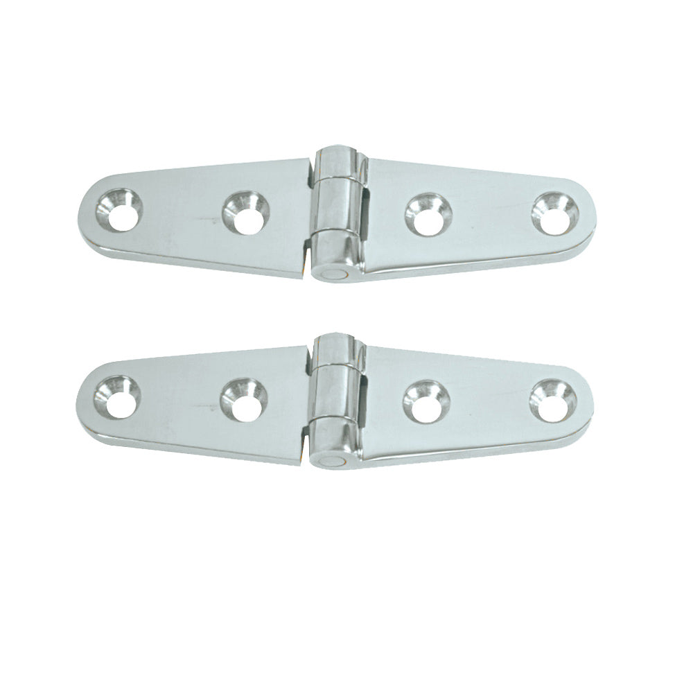 Whitecap Strap Hinge CPBrass 4 x 1 Pair S0604