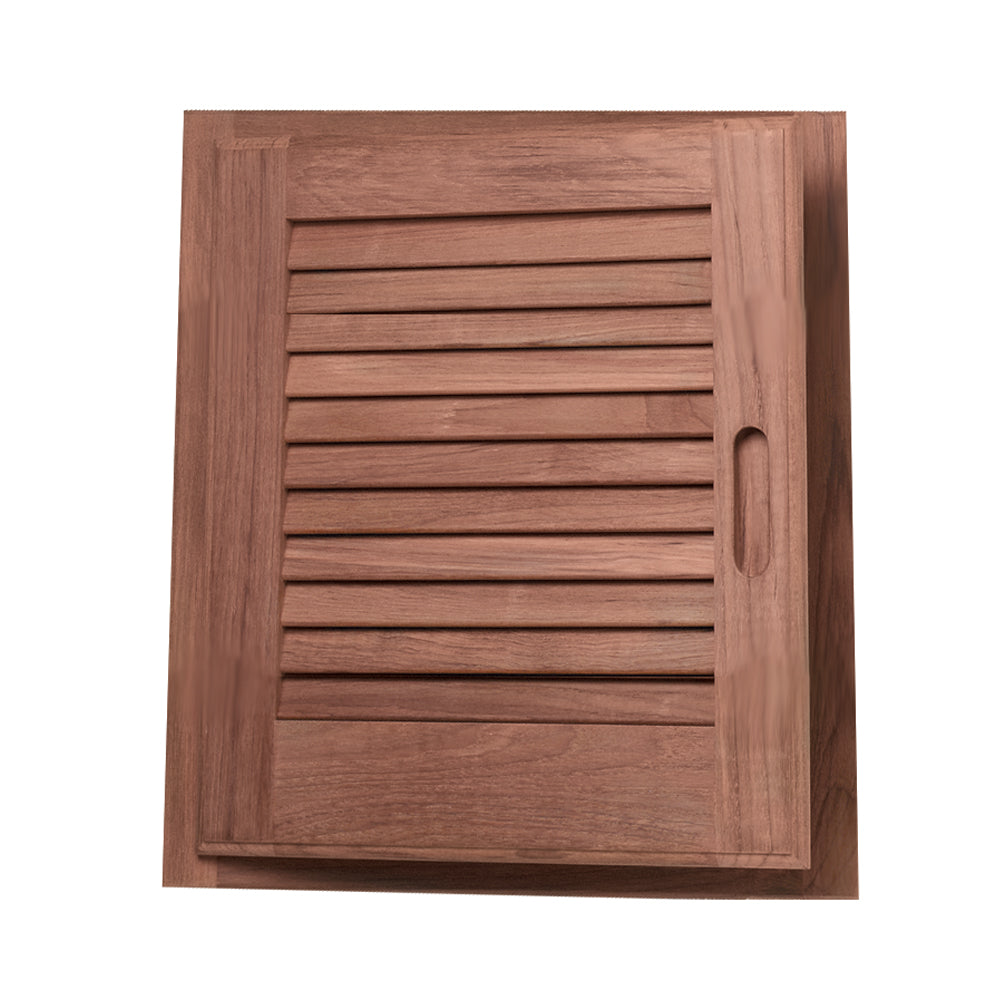 Whitecap Teak Louvered Door Frame Left Hand 15 x 15 60723
