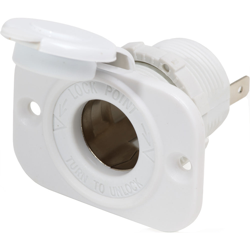 Blue Sea 12V Dash Socket White 1011200