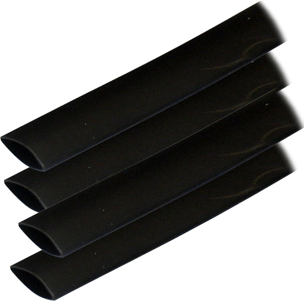Ancor Adhesive Lined Heat Shrink Tubing ALT 34 x 12 4Pack Black 306124