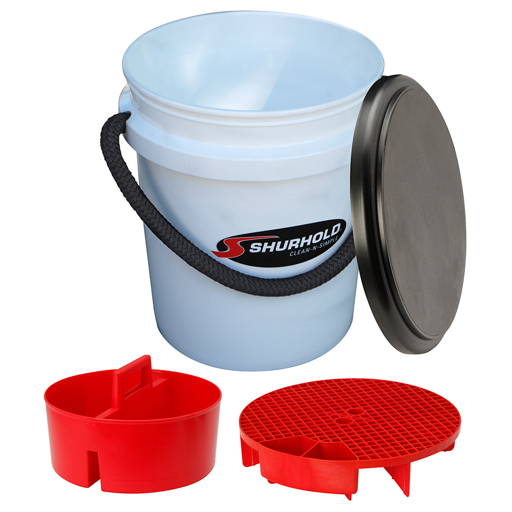 Shurhold One Bucket Kit 5 Gallon White 2461