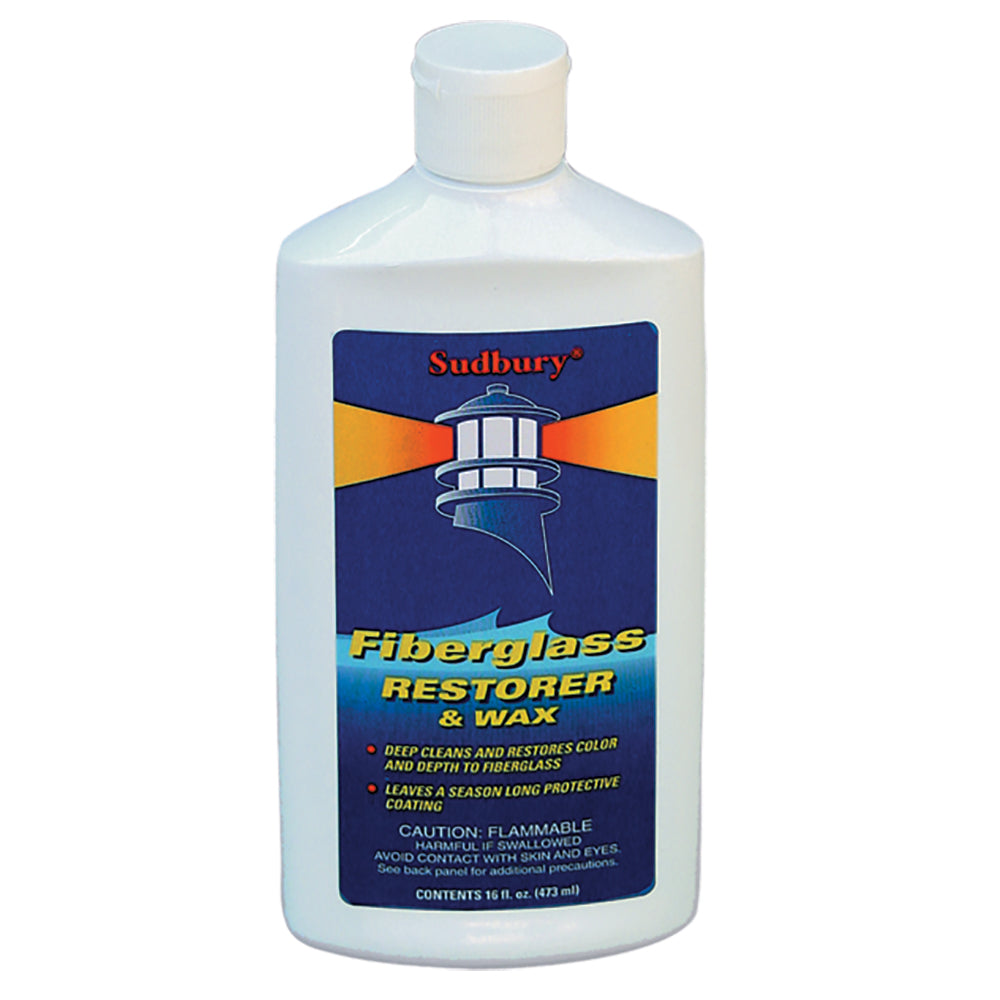 Sudbury One Step Fiberglass Restorer Wax 16oz Liquid 413