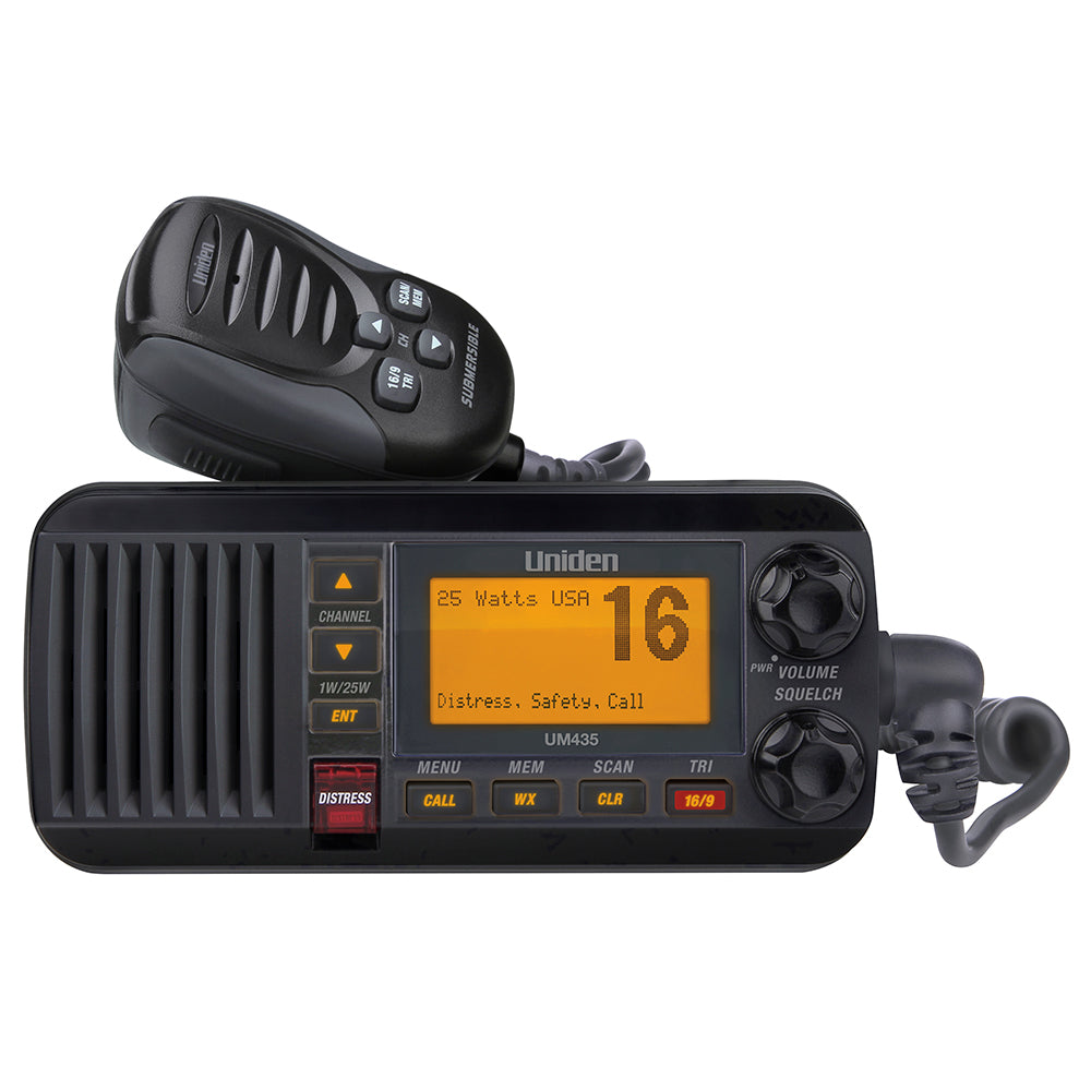 Uniden UM435 Fixed Mount VHF Radio Black UM435BK