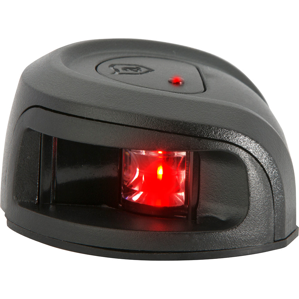 Attwood LightArmor Deck Mount Navigation Light Black Composite Port red 2NM NV2012PBR7