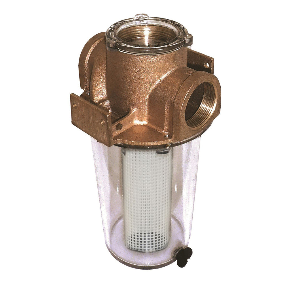GROCO ARG1250 Series 114 Raw Water Strainer wNonMetallic Plastic Basket ARG1250P