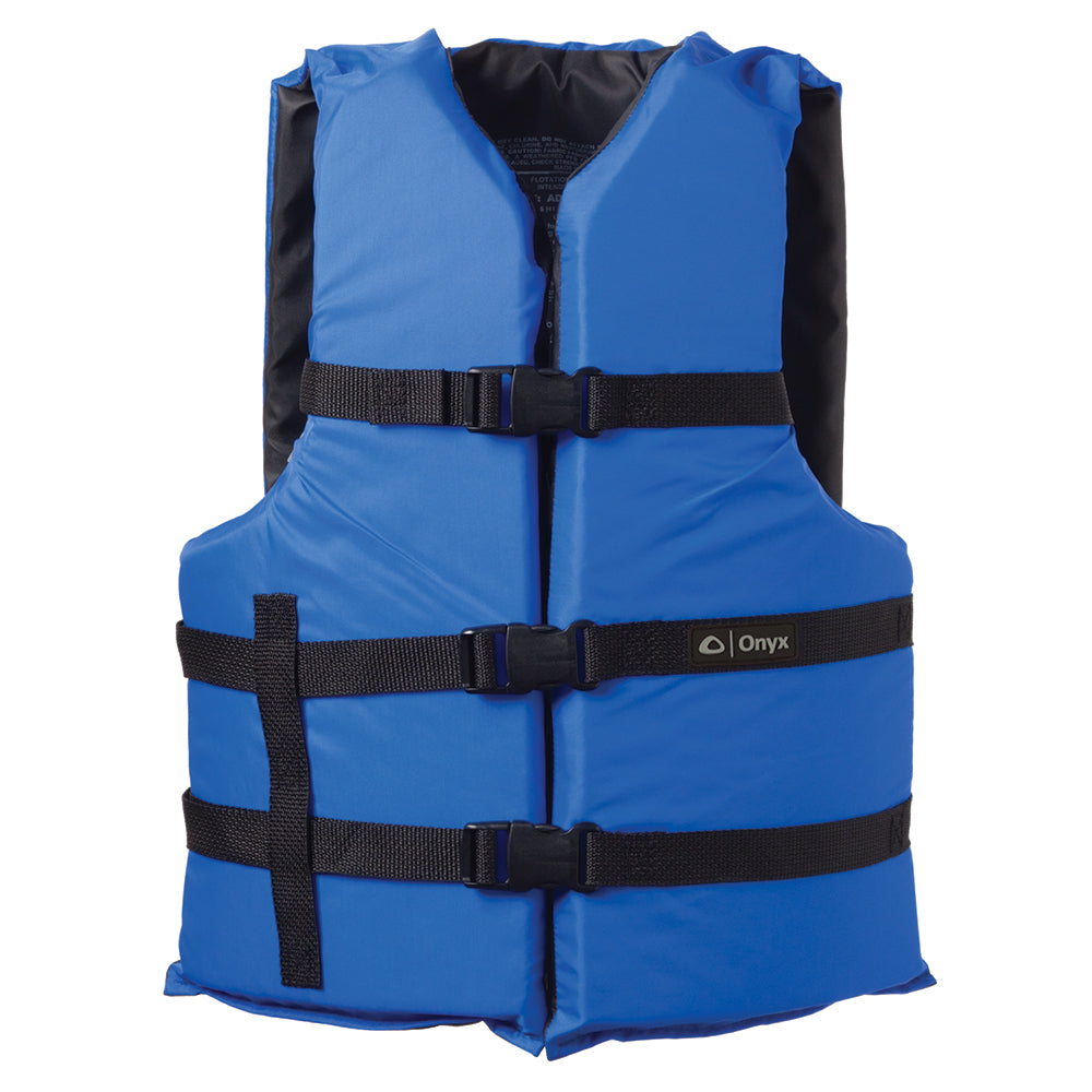 Onyx Nylon General Purpose Life Jacket Adult Oversize Blue 10300050000512