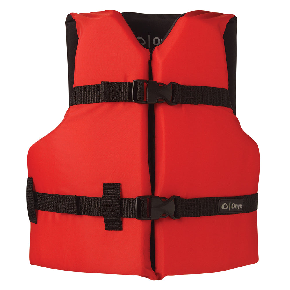Onyx Nylon General Purpose Life Jacket Youth 5090lbs Red 10300010000212