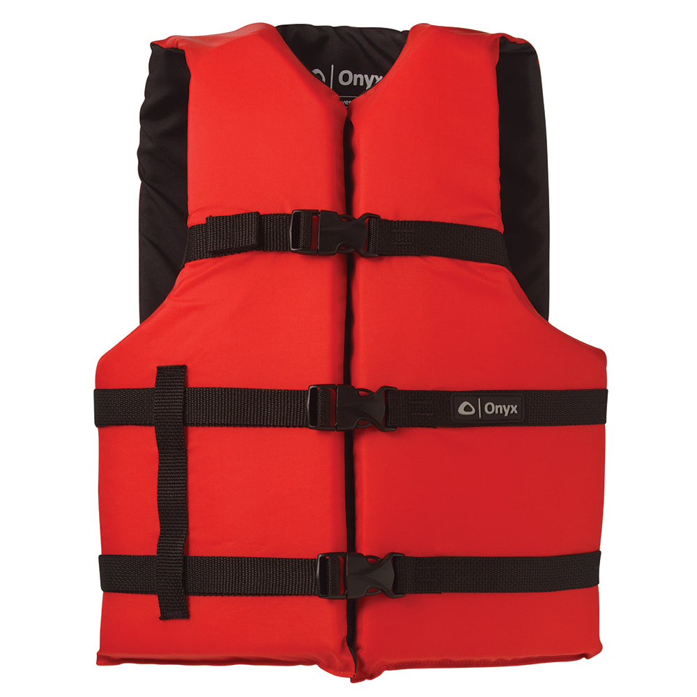Onyx Nylon General Purpose Life Jacket Adult Oversize Red 10300010000512