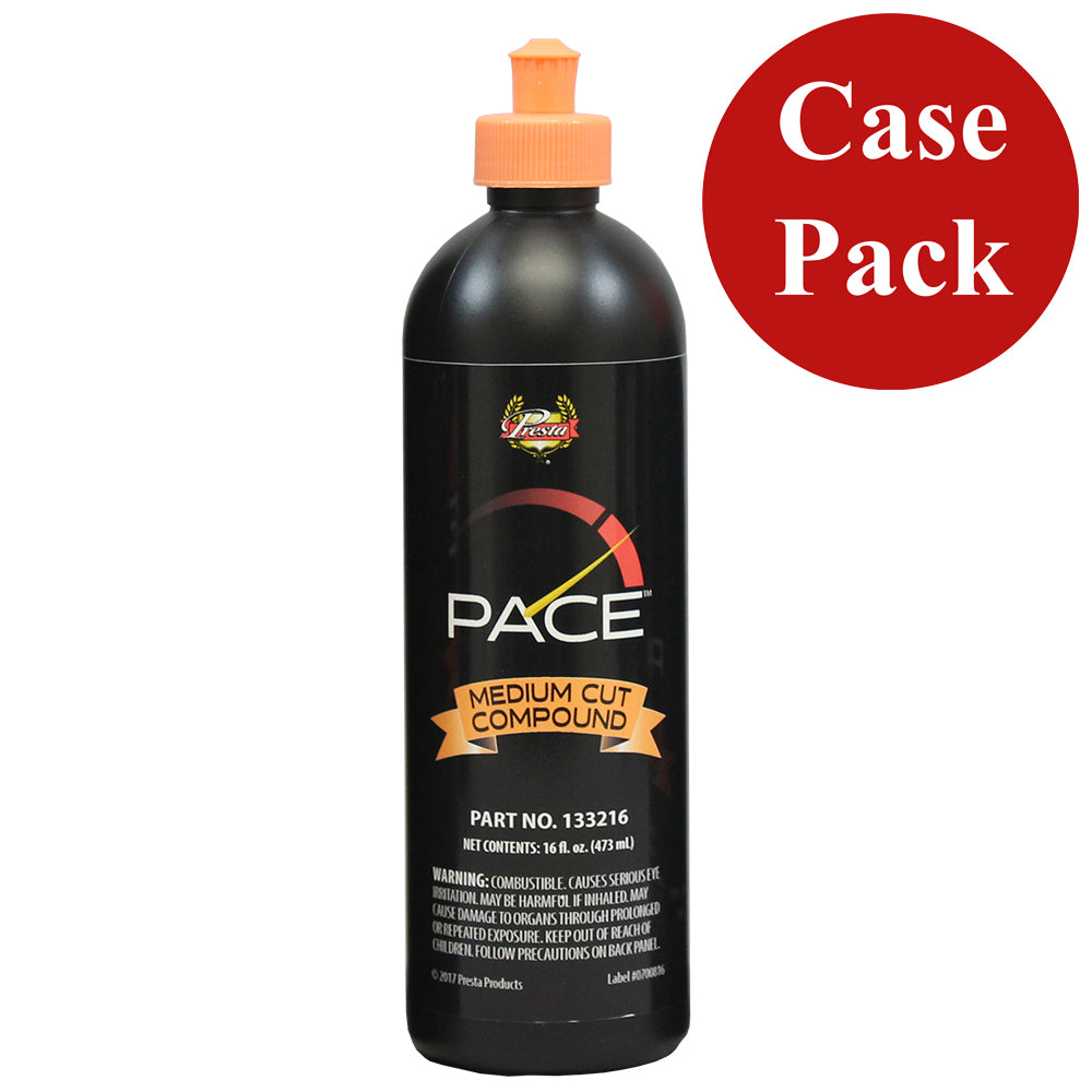 Presta PACE Medium Cut Compound 16oz Case of 6 133216CASE