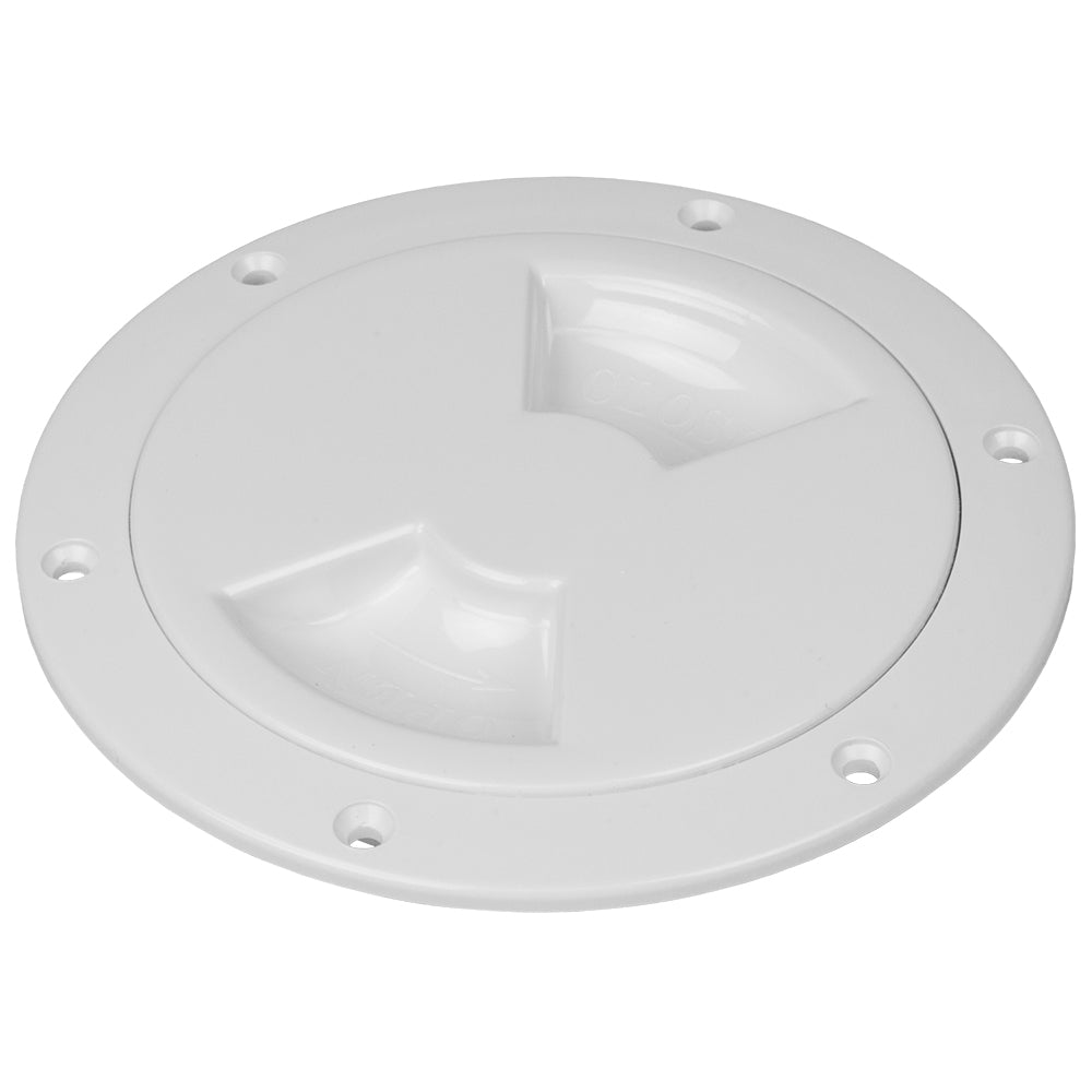SeaDog Smooth Quarter Turn Deck Plate White 4 3361401