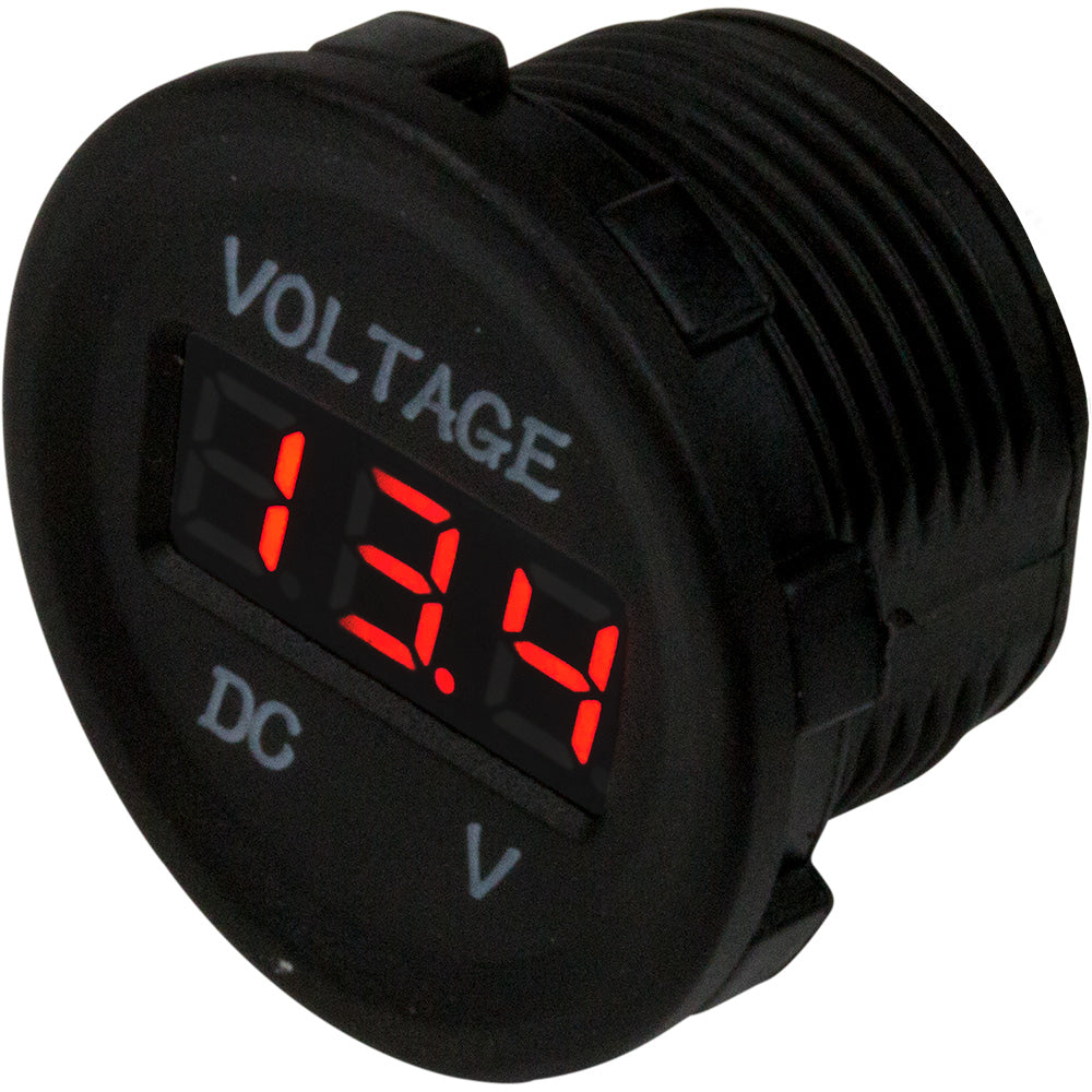 SeaDog Round Voltage Meter 6V30V 4216151