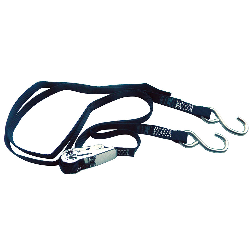 Rod Saver Stainless Steel Ratchet Gunwale TieDown 1 x 16 SSRGW16