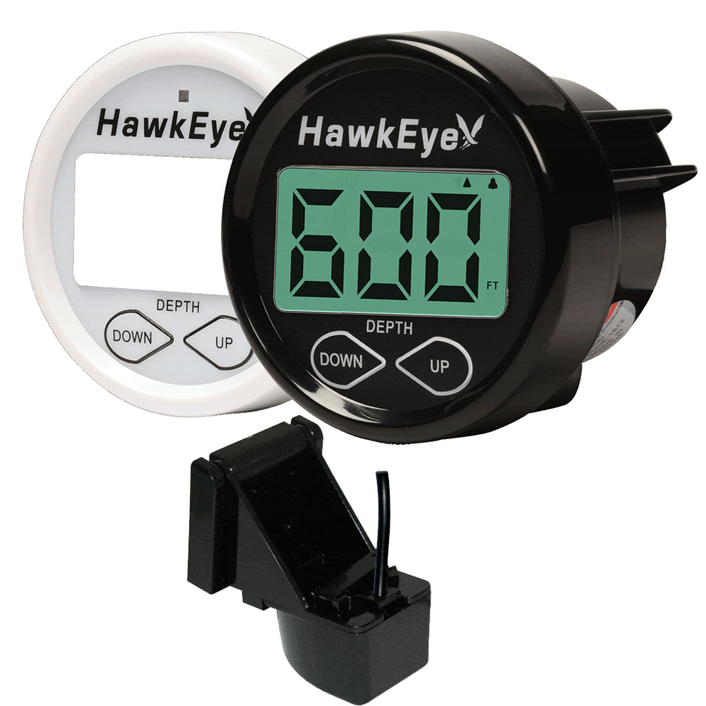 HawkEye DepthTrax InDash Digital Depth Gauge Transom Mount DT2BTM