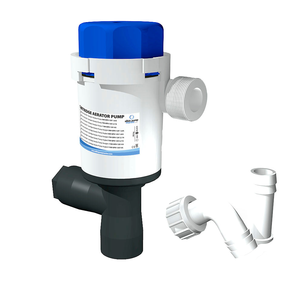 Albin Group Twinport Aerator Pump 500 GPH 12V 0105074