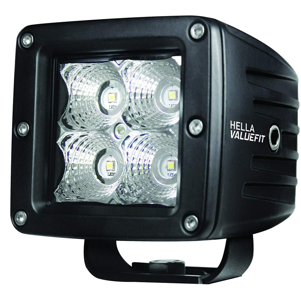 Hella Marine Value Fit LED 4 Cube Flood Light Black 357204031