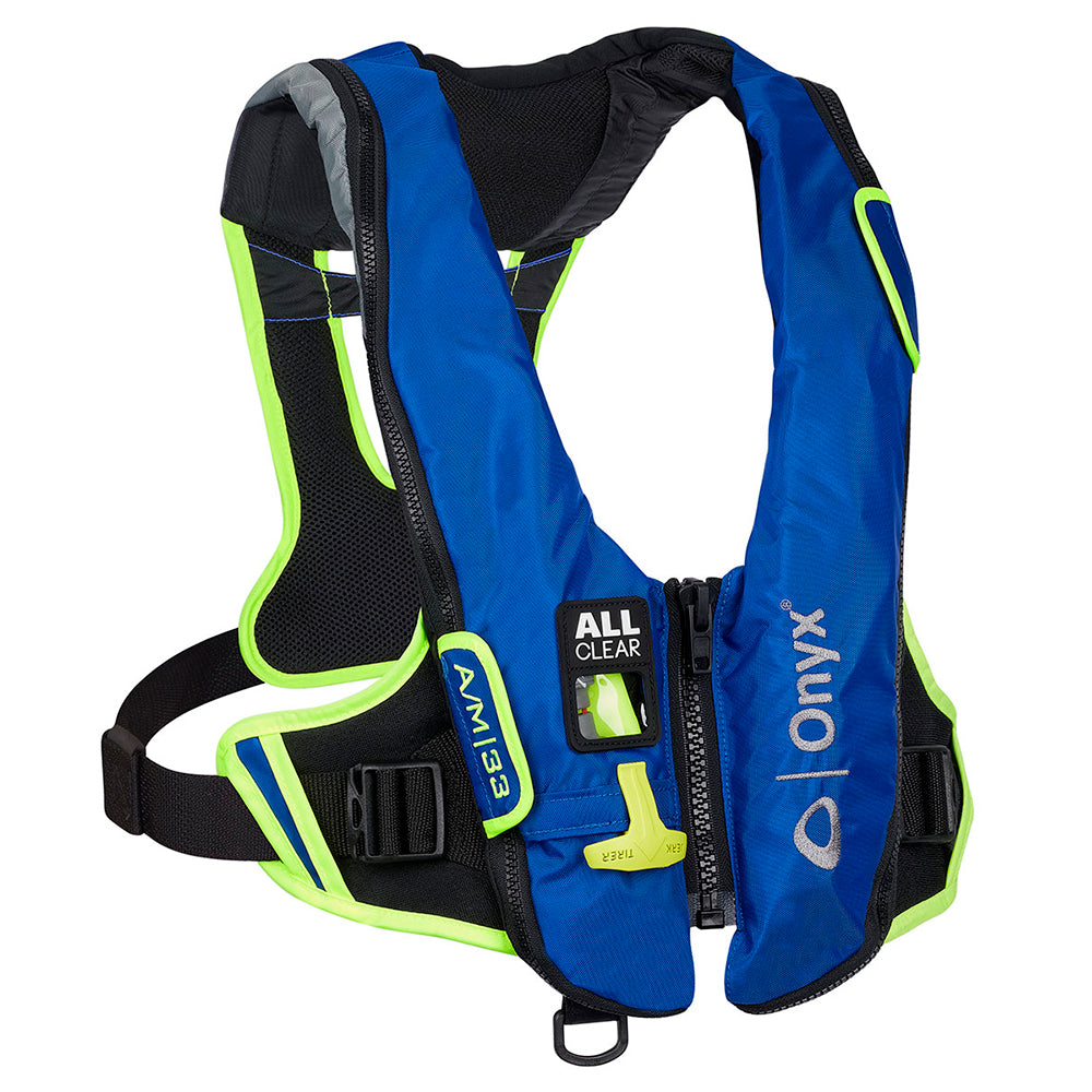 Onyx Impulse AM33 All Clear AutoManual Inflatable Life Jacket Blue 13280050000421