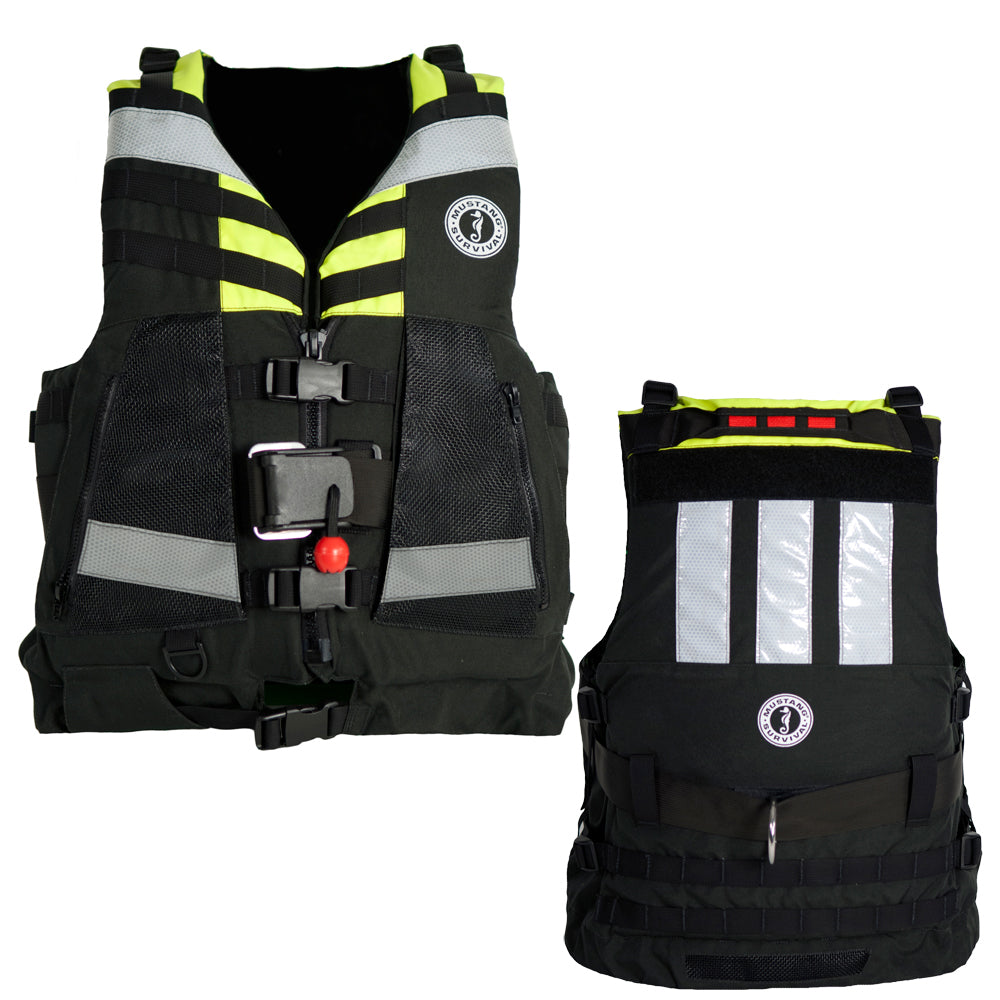 Mustang Swift Water Rescue Vest Fluorescent YellowGreenBlack Universal MRV150022510206