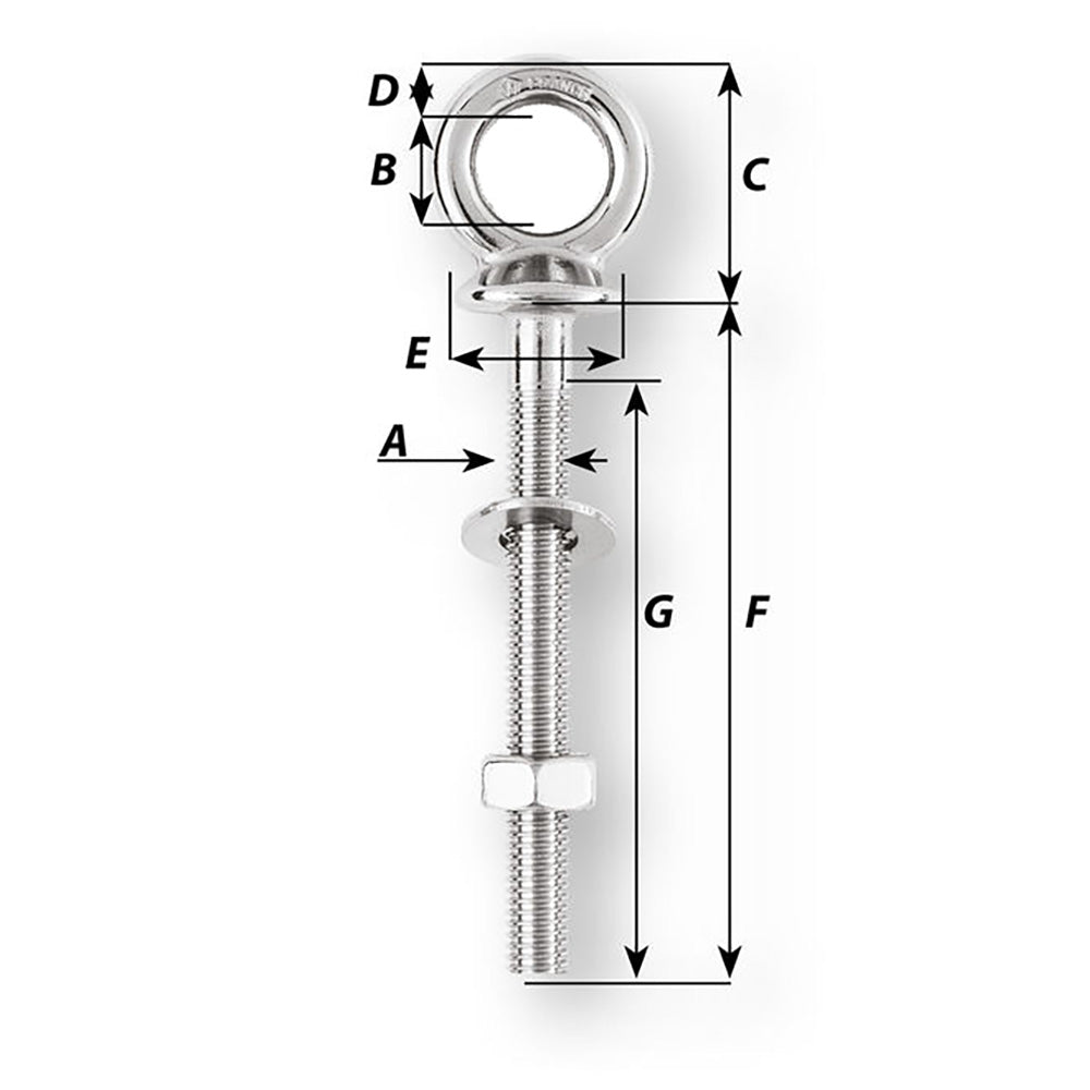 Wichard Eye Bolt Diameter 1532 Length 1916 06490