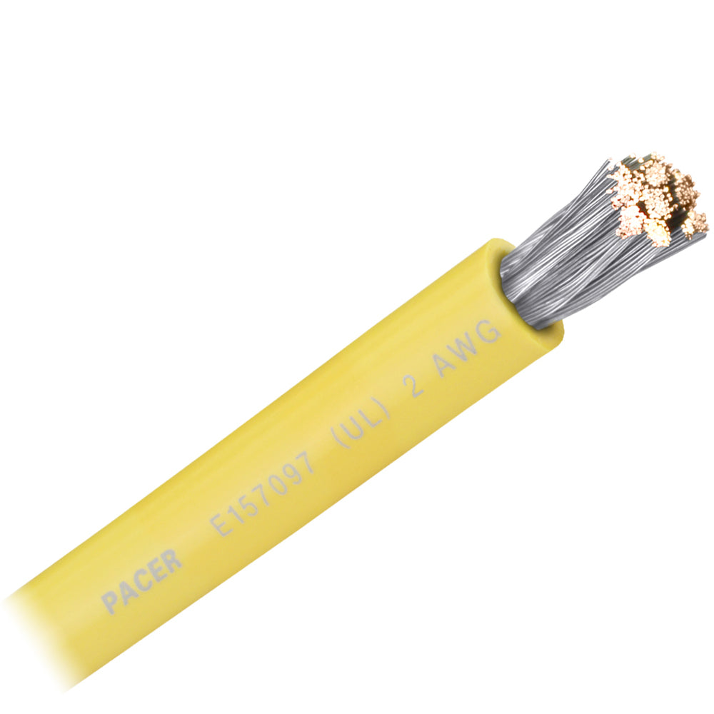 Pacer Yellow 2 AWG Battery Cable Sold By The Foot WUL2YLFT