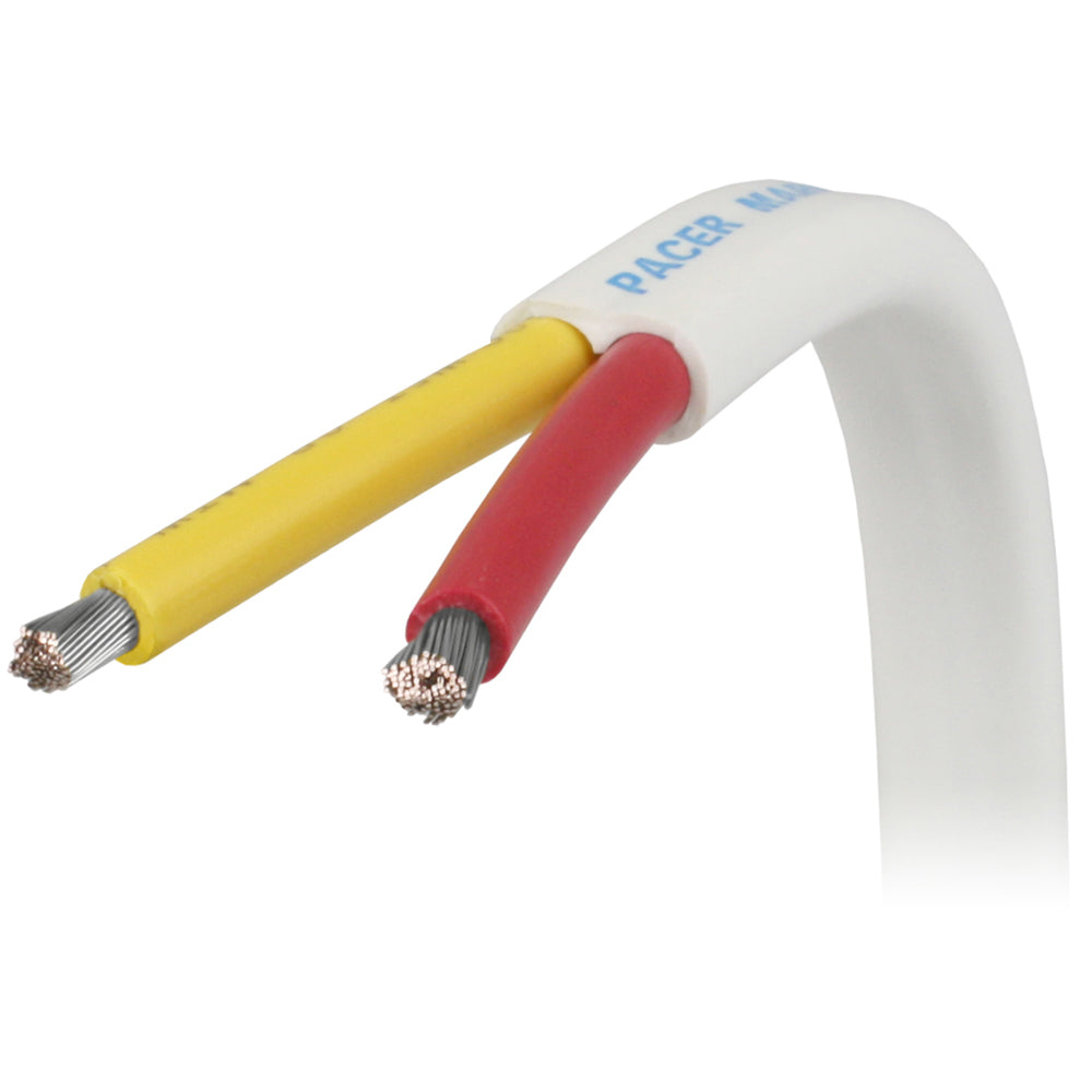 Pacer 62 AWG Safety Duplex Cable Flat Cable RedYellow 250 W62RYW250