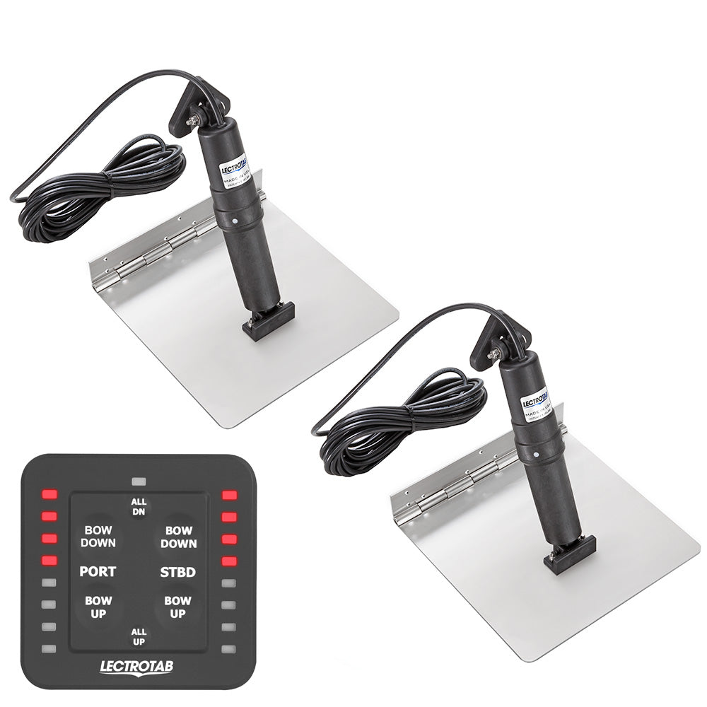 Lectrotab XKA Stainless Steel Trim Tab Kit wOneTouch Control 12 x 18 XKASL12X18