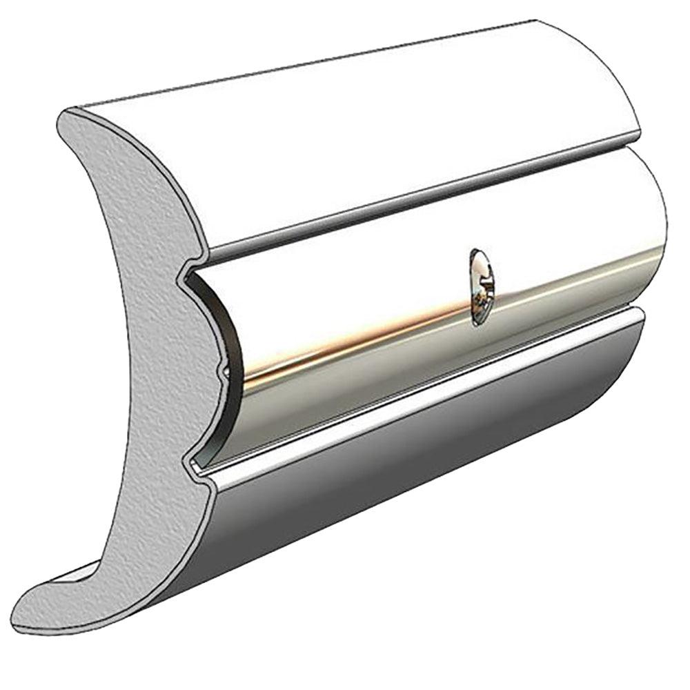 TACO Rigid Vinyl FlexCore Rub Rail 2 x 78 Frosty White 60 V219906WHC60D1