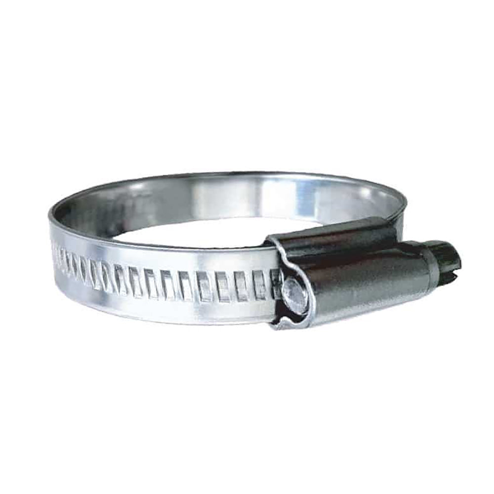 Trident Marine 316 SS NonPerforated Worm Gear Hose Clamp 1532 Band 2 2916 Clamping Range 10Pack SAE Size 32 7102001