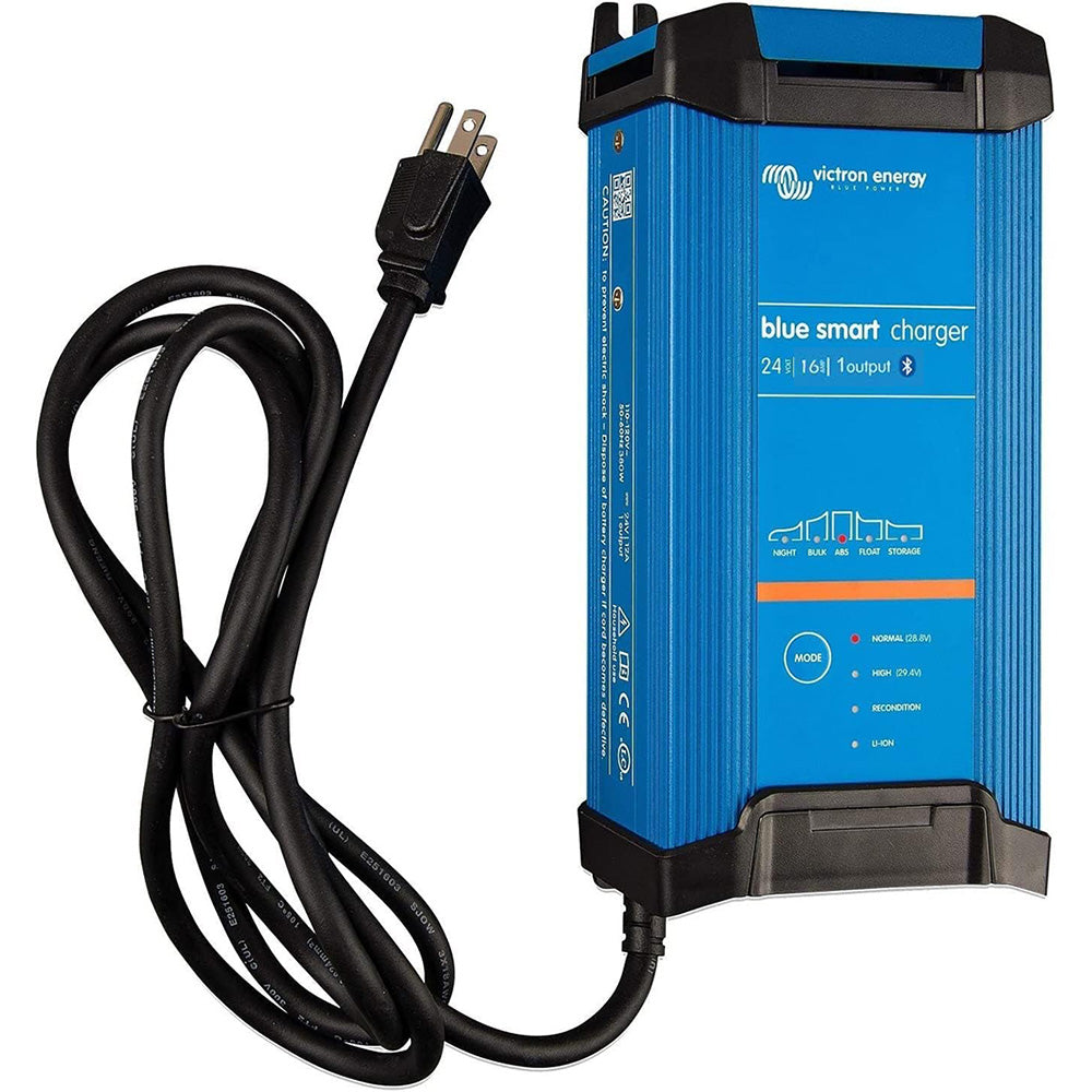 Victron Blue Smart IP22 24VDC 16A 1 Bank 120V Charger Dry Mount BPC241647102