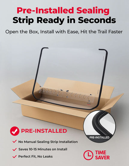 UTV Windshield with Sliding Vented Window for Polaris RZR PRO 2025