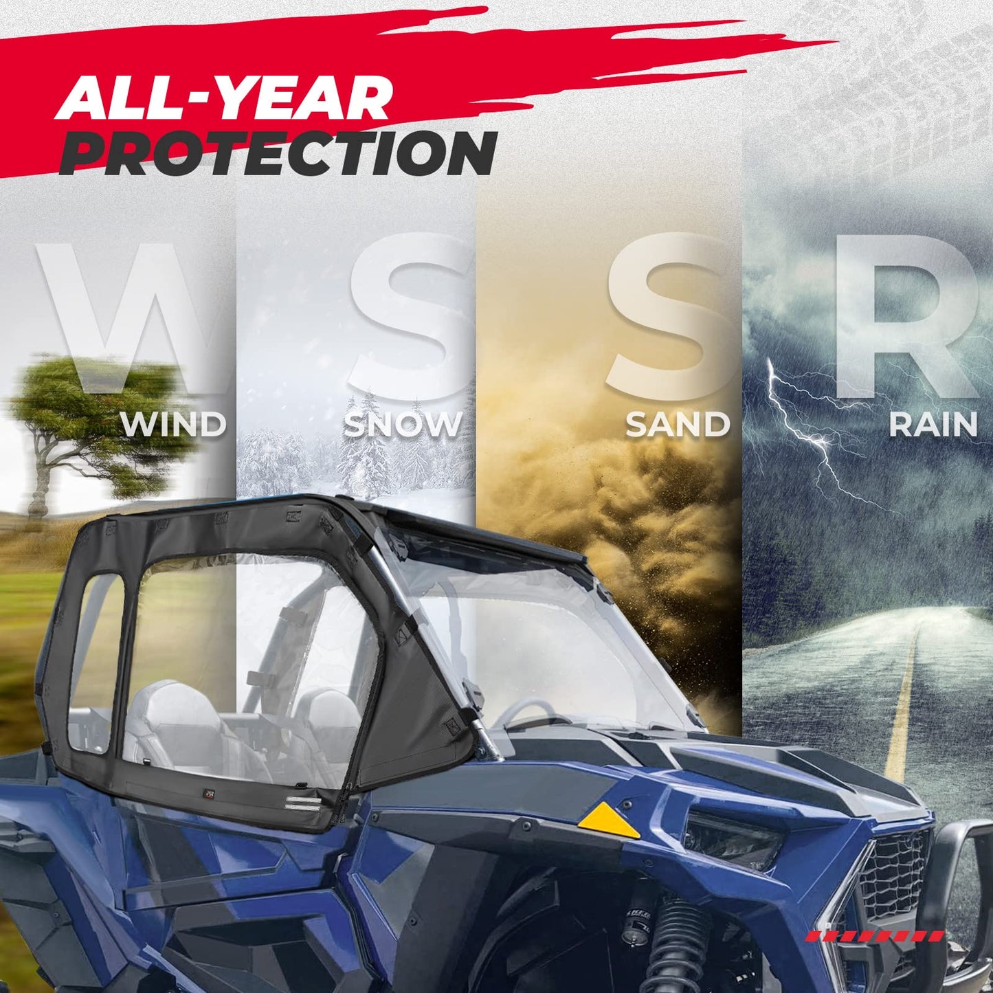 Cab Enclosures Front Windshield for Polaris RZR XP 1000/4