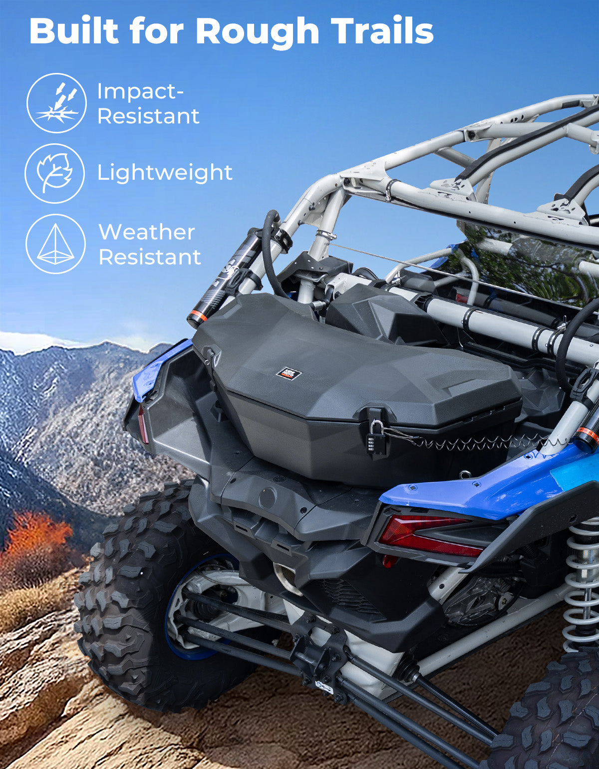 30L Rear Storage Box for Can-am X3/MAX, Commander