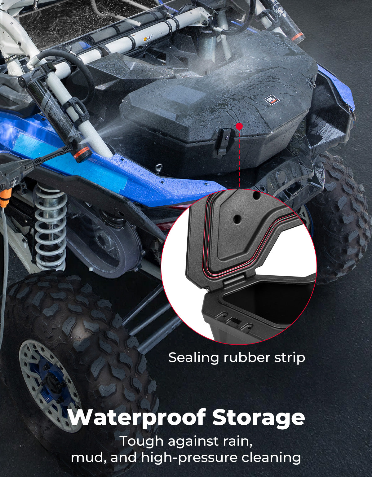 30L Rear Storage Box for Can-am X3/MAX, Commander