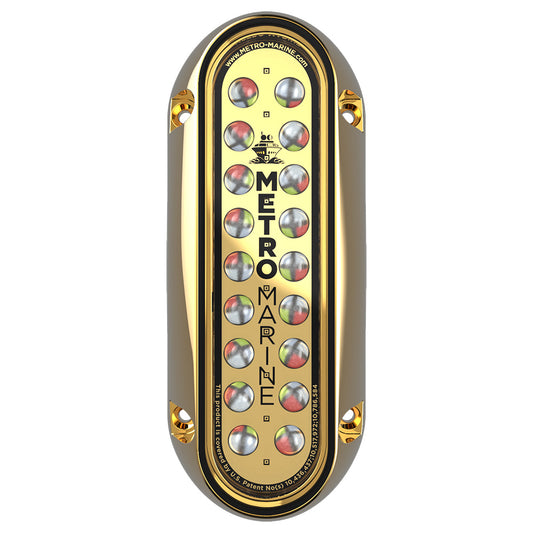 Metro Marine HighOutput Elongated Vertical Mount Light wIntelligent Full Spectrum LEDs  RGBW 45 Beam FBME1VFS45