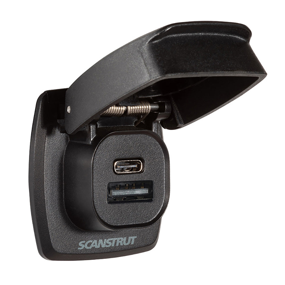 Scanstrut Flip Pro Plus Fast Charge USBA  USBC Socket SCUSBF4